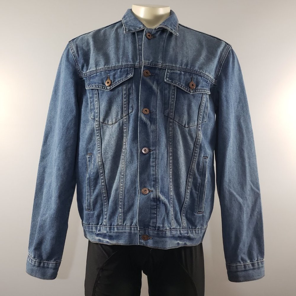 Triot Los Angeles jeans jacket heavy denim 100% cotton Size XL button down